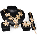 Gold Jewelry Exaggerated Alloy Four-piece Set - Luxe Orna