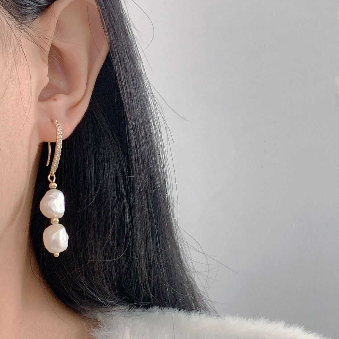 Alexa Freshwater Pearl Earrings - Luxe Orna