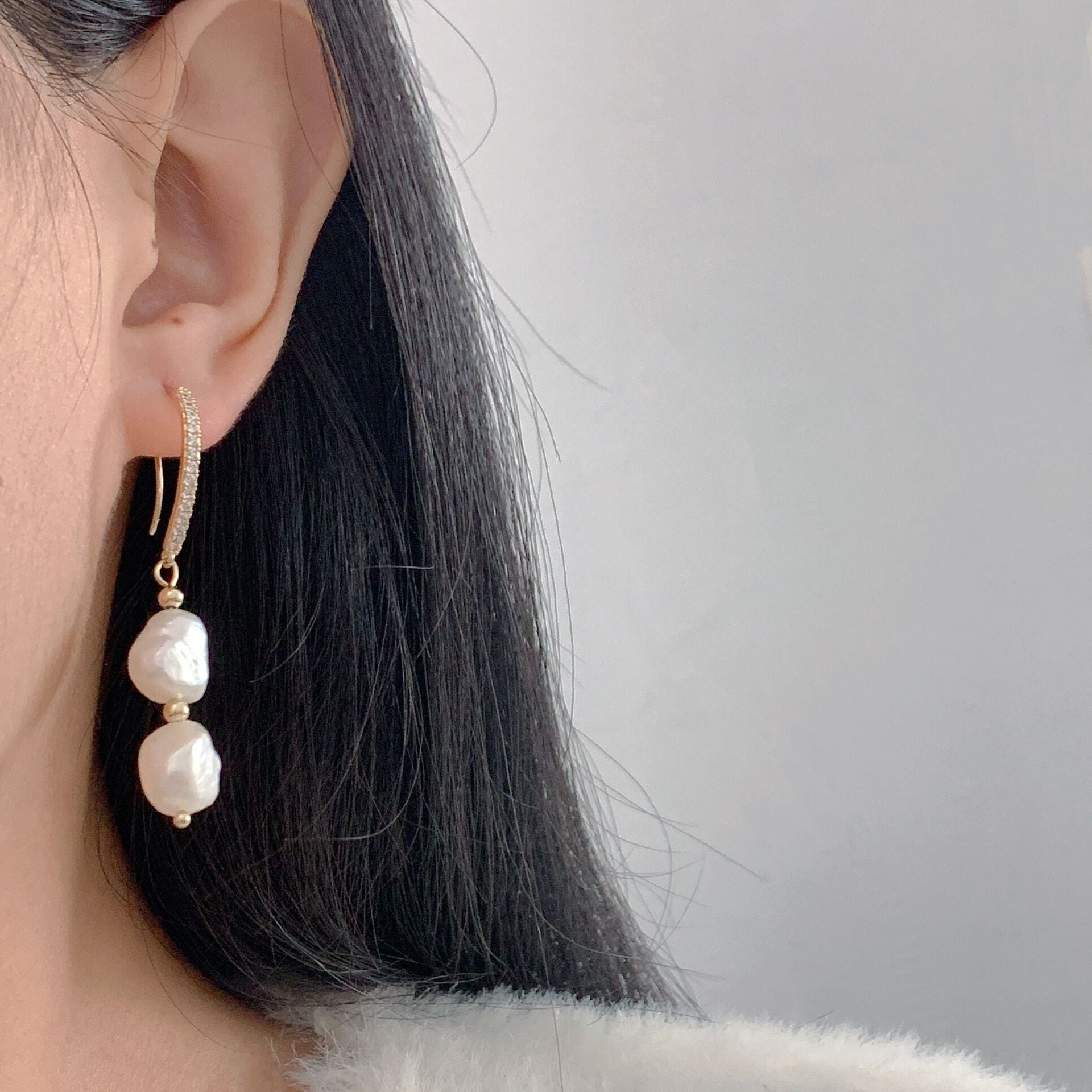 Alexa Freshwater Pearl Earrings - Luxe Orna