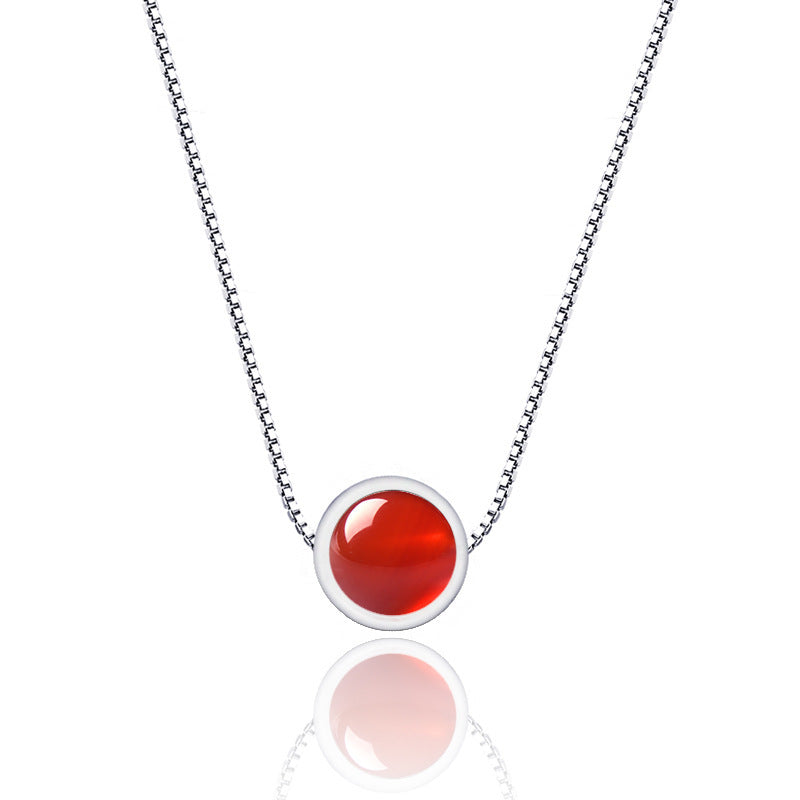 925 Sterling Silver Strawberry Quartz Necklace - Luxe Orna