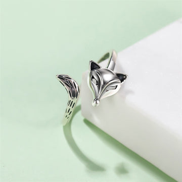Thai Silver Unisex Fox Ring - Luxe Orna