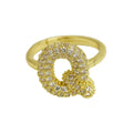 Balloon Bubble Cute 26 English Letters Open Ring - Luxe Orna