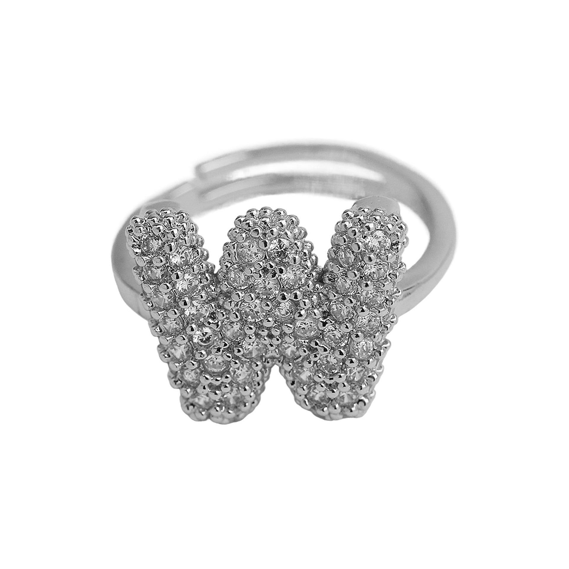 Balloon Bubble Cute 26 English Letters Open Ring - Luxe Orna
