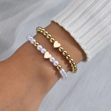 Popular Love Pendant Stringed Pearls Carrying Strap - Luxe Orna