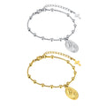 Cross Oval Stainless Steel Bracelet - Luxe Orna