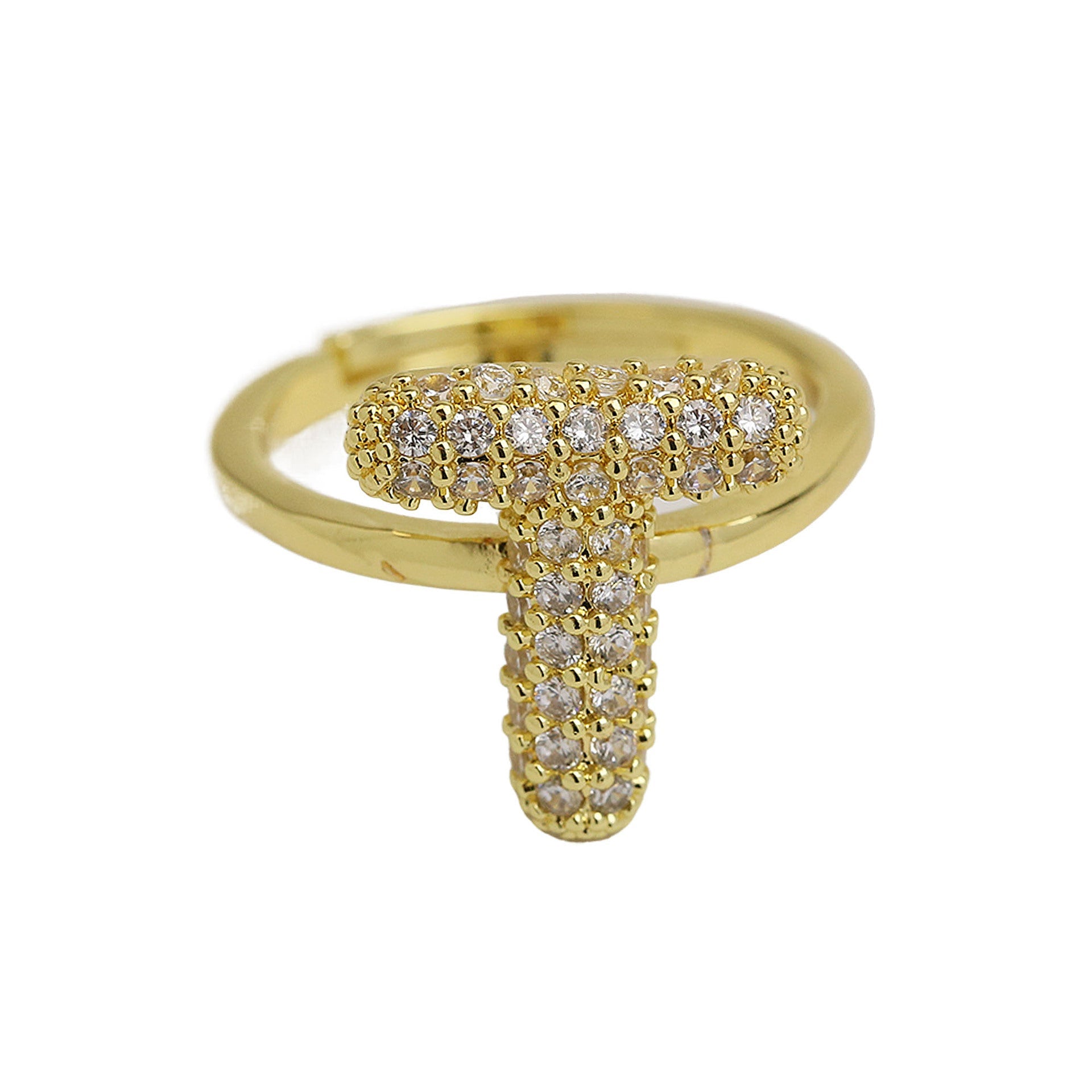 Balloon Bubble Cute 26 English Letters Open Ring - Luxe Orna