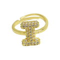 Balloon Bubble Cute 26 English Letters Open Ring - Luxe Orna