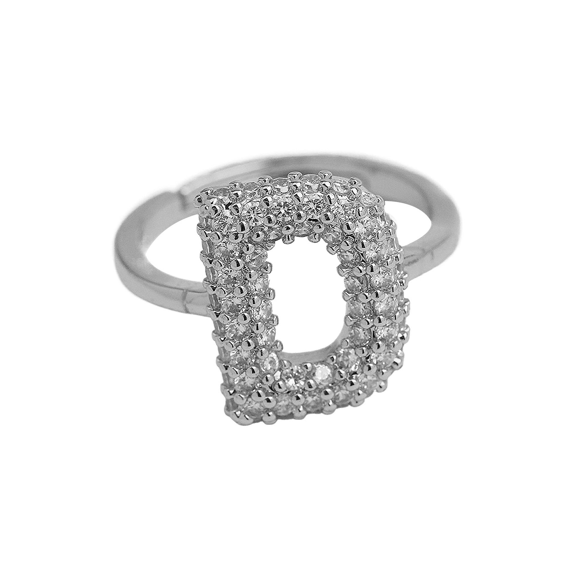 Balloon Bubble Cute 26 English Letters Open Ring - Luxe Orna