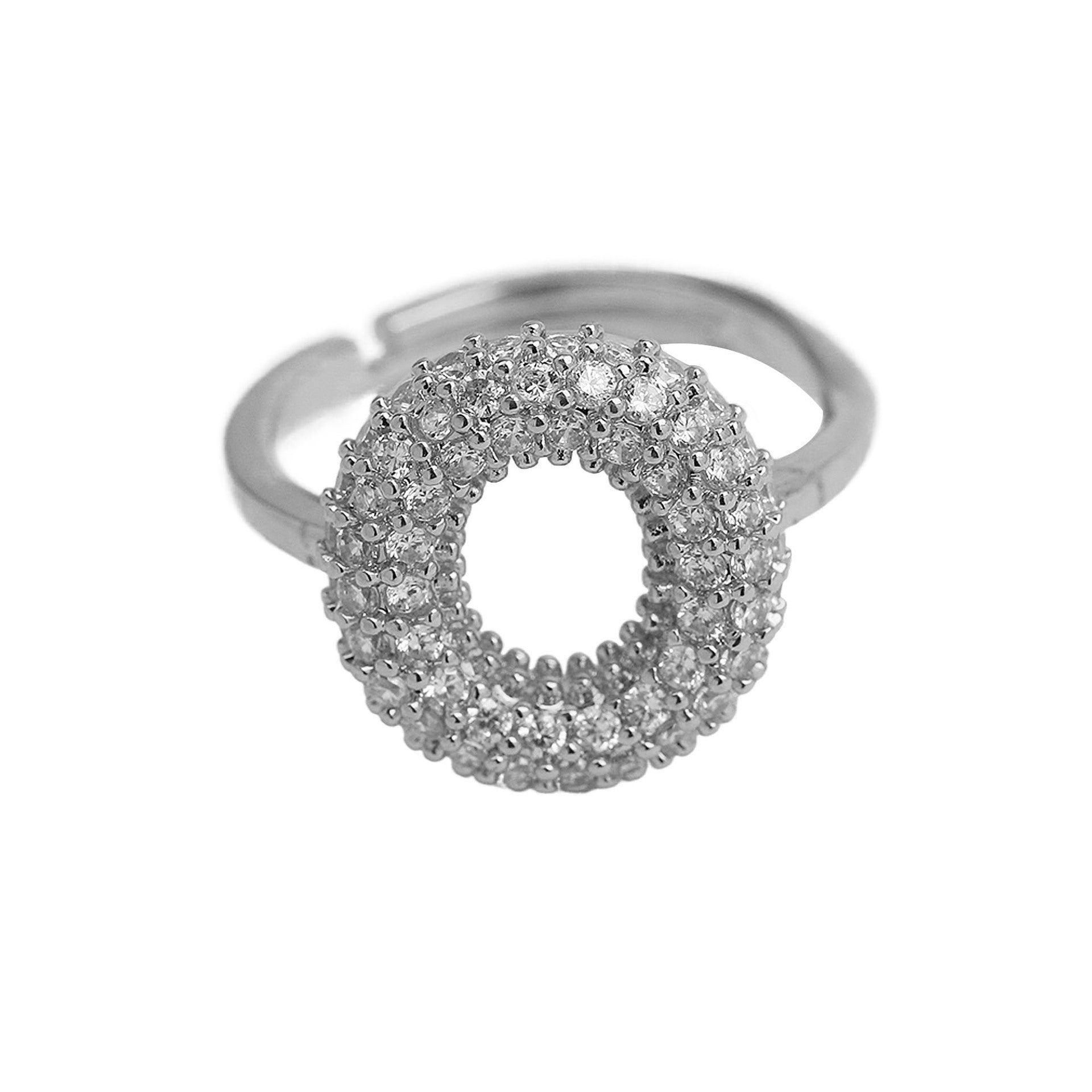 Balloon Bubble Cute 26 English Letters Open Ring - Luxe Orna