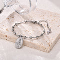 Cross Oval Stainless Steel Bracelet - Luxe Orna