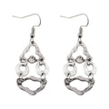 Artistic Retro Geometric Stitching Irregular Hollow-out Earrings - Luxe Orna