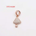 Copper Plating 14K Gold Large Hole Spacer Bead Can String Leather Rope Bracelet Pendant - Luxe Orna